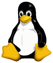 The Linux mascot is a cartoon penguin named Tux