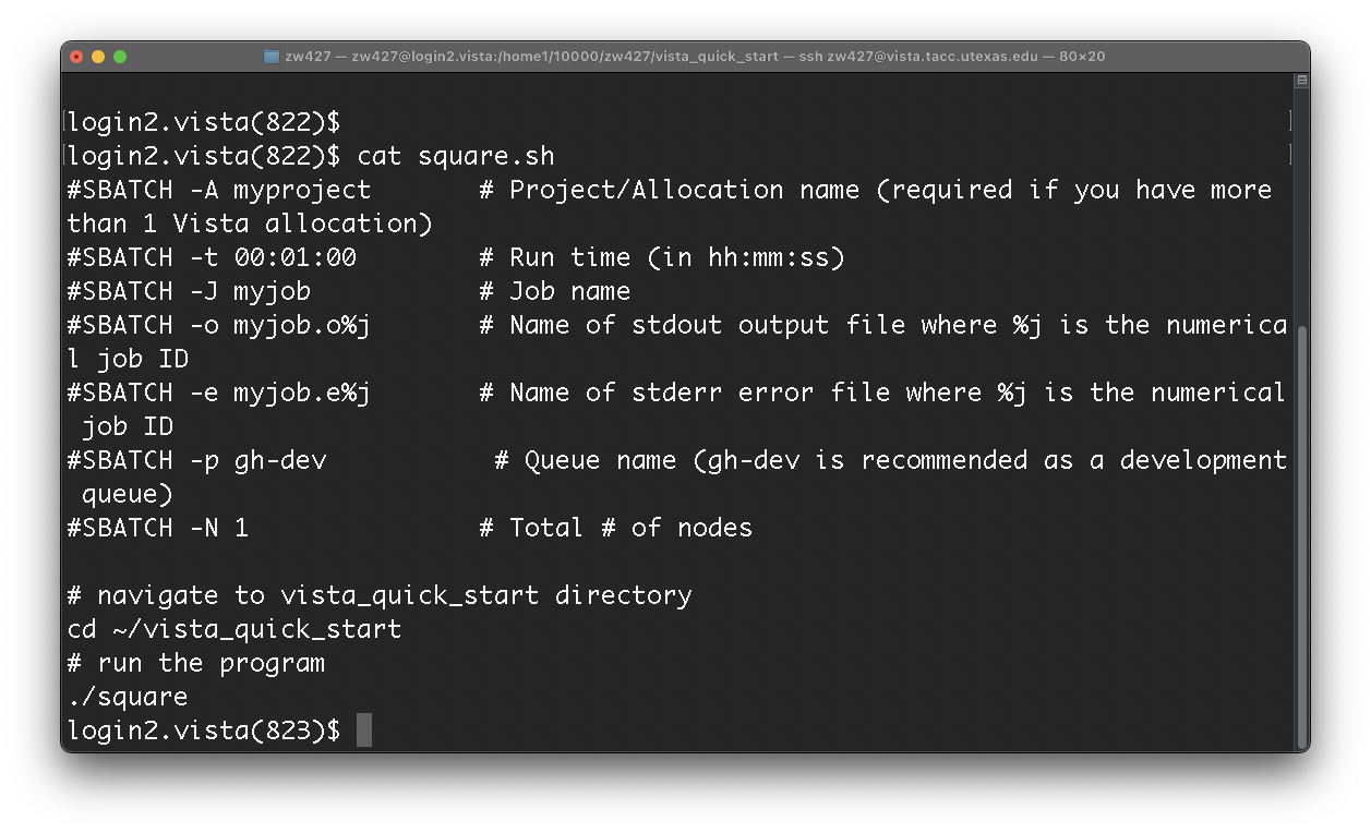 cat command screenshot